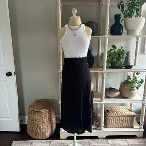 Madewell Layton Midi Slip Skirt in Black (14)